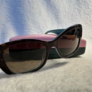 Kate Spade Aqua & Tortoise Shell Sunglasses